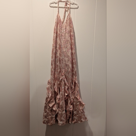 Alice McCall Dresses & Skirts - Alice McCall Pink Ruffled Maxi Dress - US4